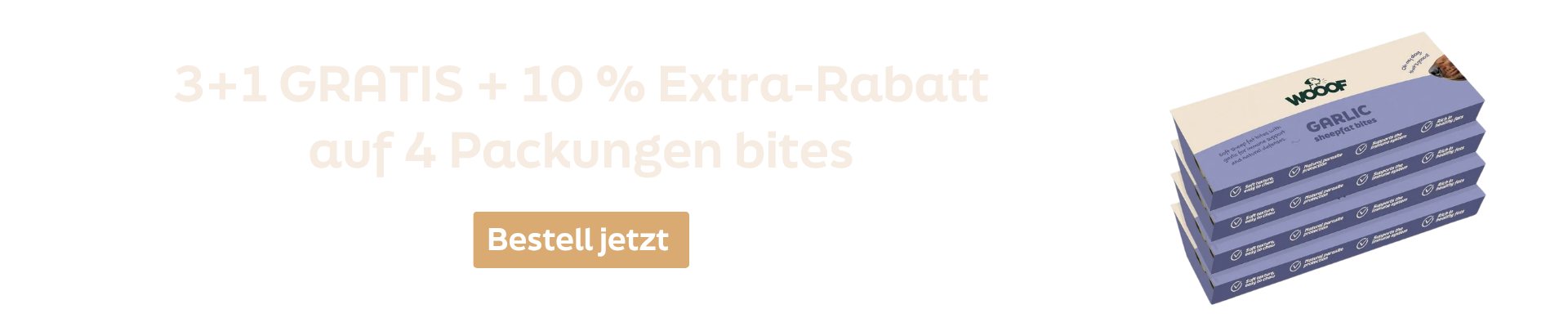 WOOOF aanbieding snacks